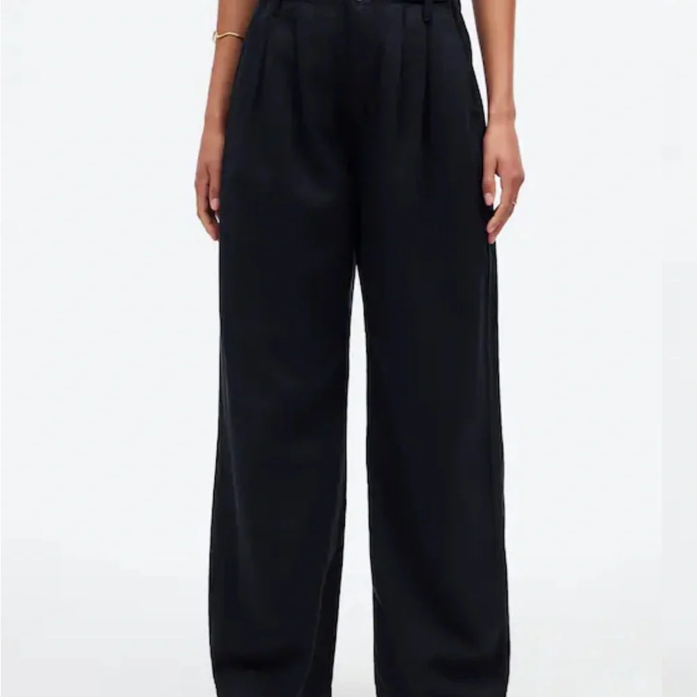 Madewell Harlowe black wide leg pants size 6P - Picture 6 of 8
